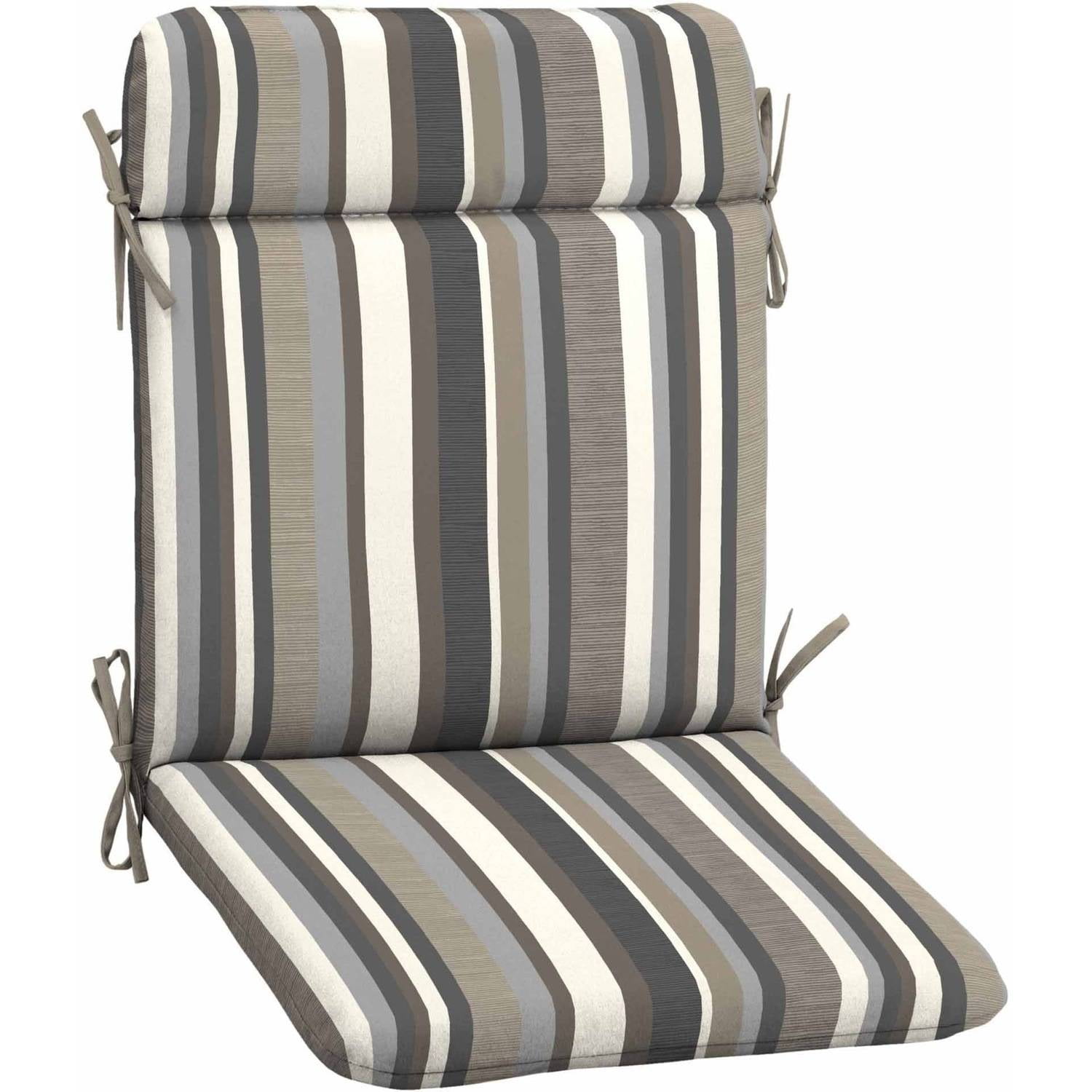 Mainstays Outdoor Patio Mid Back Chair Cushion, Multiple Patterns