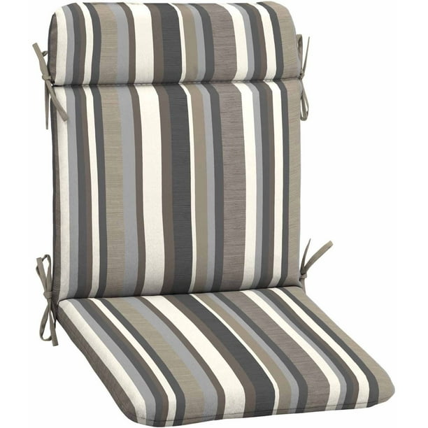 Mainstays Outdoor Patio Mid Back Chair Cushion, Multiple Patterns