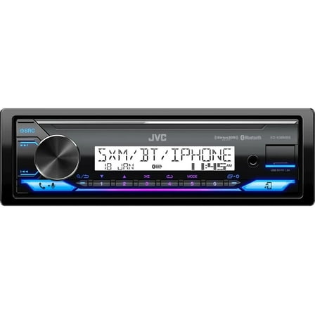 Jvc KD-X38MBS Single-DIN Marine In-Dash CD Multimedia Receiver with Bluetooth (Sirius XM Ready)