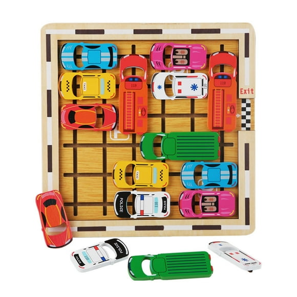 1 Set Wooden Puzzles Game Toy kids Car Model Maze Parking Lot Challenge Car Parking Geometric Puzzle Educational Toy Gift