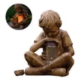thumbnail image 1 of Glimpses Of God Boy Estatua Luz Solar Resina Decoración Durable Robusto Jardín Decoración Estatua, 1 of 6