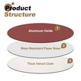 thumbnail image 4 of 10pcs 10-Inch Sanding Discs, 800 Grits Aluminum Oxide Hook and Loop Stick Back Sandpapers, No-Hole Round Wet/Dry Sander Papers, Sand Auto Car Paint, Wood, Metal, 4 of 7