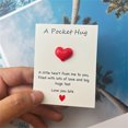 thumbnail image 4 of A Pocket Hug Heart-Shaped Valentine Cards For Teens & Valentine's Day Exchange 1 Pack, Valentine's Party Gift For Classroom School Party, Heart-Shaped Stone, 4 of 6