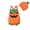 ZW Orange, variant on Baby Girl Outfits Halloween Sets Long Sleeve Zipper Hooded Footed Romper Striped Pants Dress Up Toddler Girls Clothes Orange 18 Months-24 Months