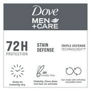 Dove Men+Care Stain Defense Long Lasting Mens Antiperspirant Deodorant Dry Spray, Clean, 3.8 oz