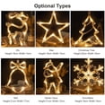 thumbnail image 2 of Hada colgante LED Cadena de luces Lámpara de cortina Modos brillantes constantes con diseño de Papá Abanopi Cadena de lámpara, 2 of 7
