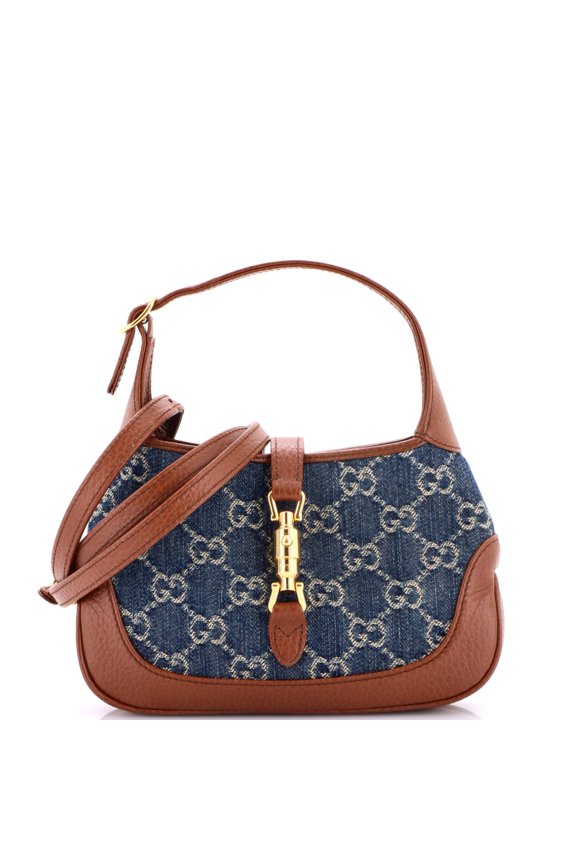 Pre-Owned Jackie 1961 Hobo GG Denim Mini By Rebag
