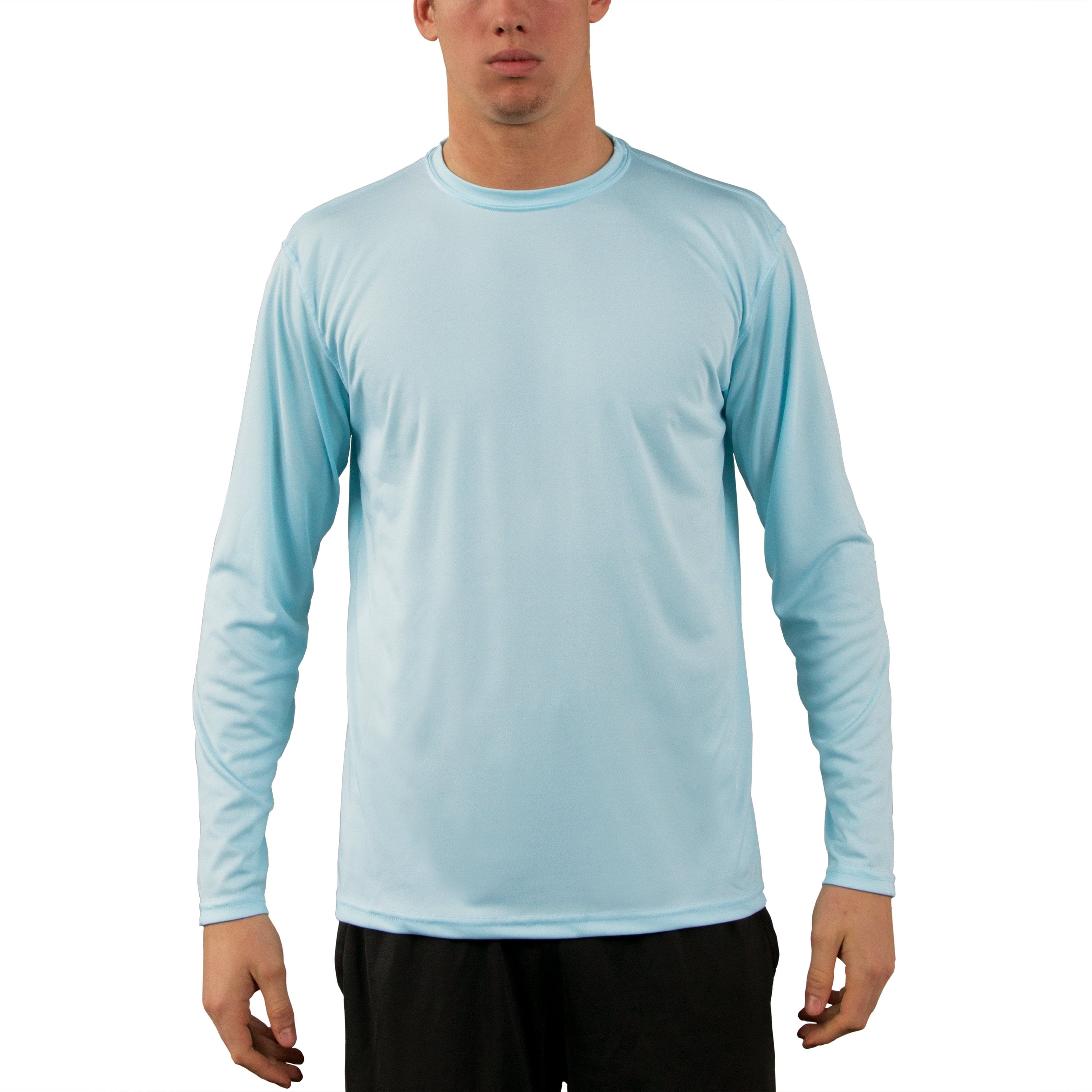 Mens UPF 50 UV Sun Protection Performance Long Sleeve Wicking Athletic Shirts Lightweigh