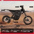 thumbnail image 6 of Yozma IN10 2600W Electric Dirt Bike for Adults, 40 MPH Off-Road Electric Motorcycle with 48V 23.4Ah Battery, Full Hydraulic Brakes and Suspensions E Dirt Bike, Black, 6 of 11