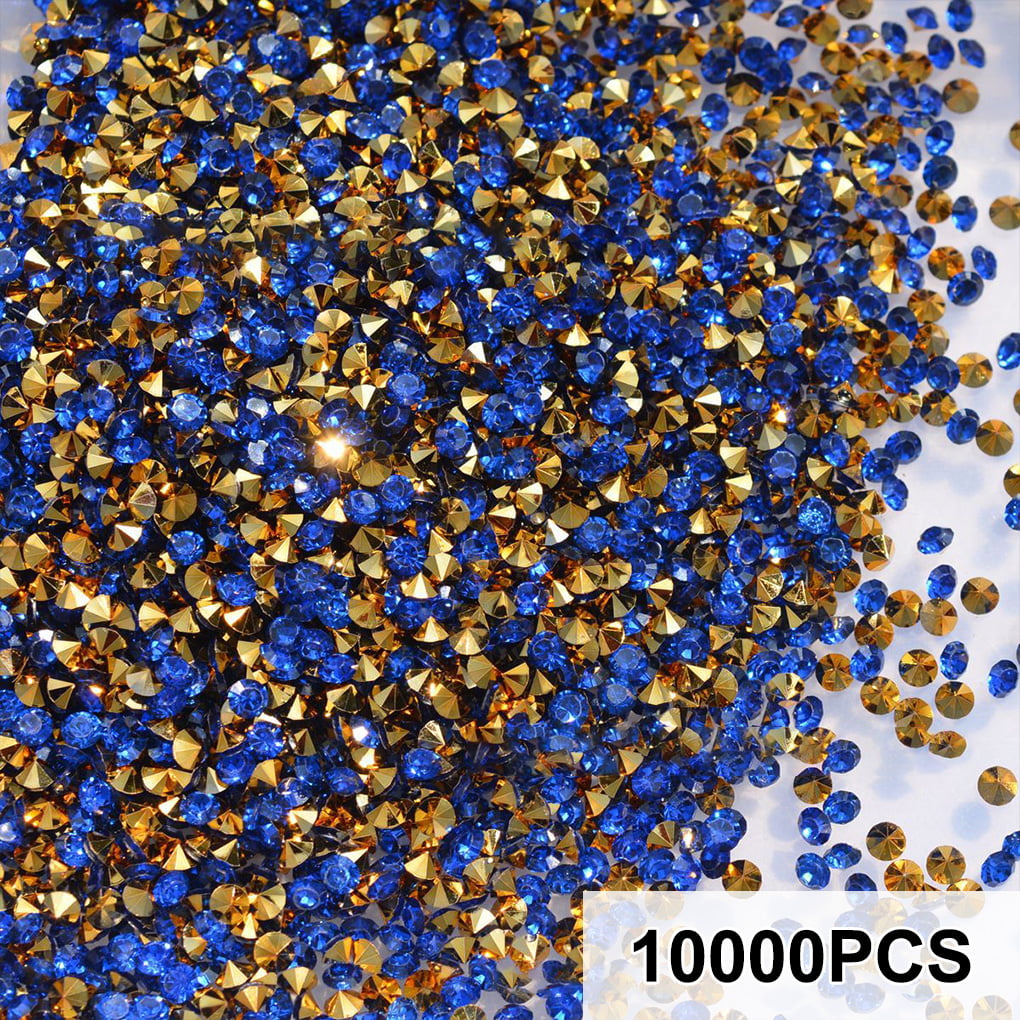 Thinsont 1000 Pieces Hot Fix Rhinestones Pointed Back V-bottom