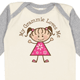thumbnail image 4 of Inktastic My Grammie Loves Me Girls Long Sleeve Baby Bodysuit, 4 of 5