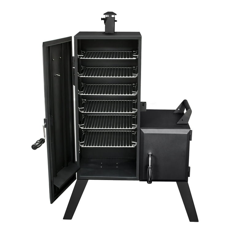 Dyna-Glo DGO1176BDC-D Black Steel Double Door Vertical Charcoal Offset BBQ  Smoker - Walmart.com