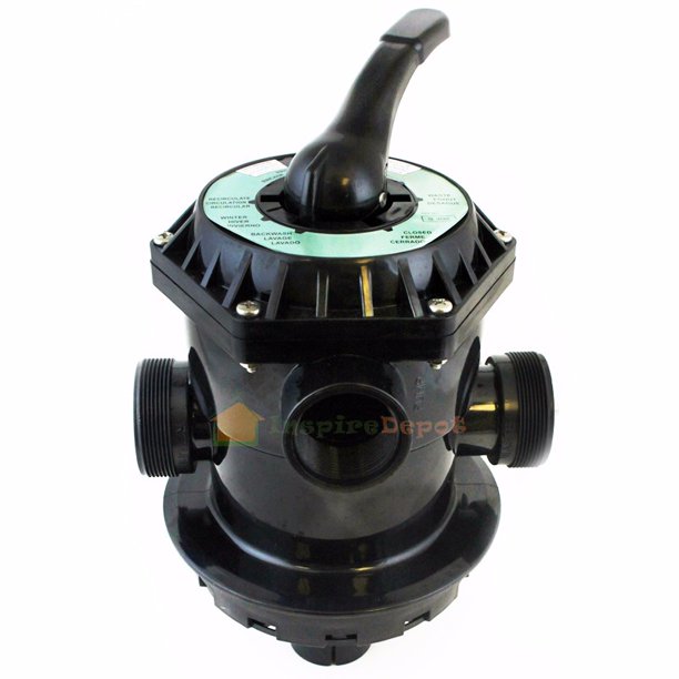 XtremepowerUS 6Way Sand Filter Valve 1.5" Multiport Replacement, Top