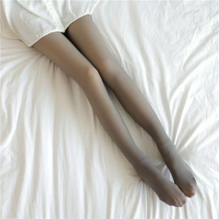 

Women s Bottoming Pants Stewardess Footed False Flesh-Thickening Pantyhose Gray Skin Stockings 85 Grams Without Velvet