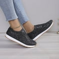thumbnail image 6 of NOKIO Women’s Glossy Sequin Sneakers Summer Fashion Casual Shoes Lightweight Breathable Design Comfortable Cushioned Footwear for Everyday Wear, 6 of 8