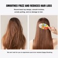 thumbnail image 4 of Hair Brush Pioneer Colorful Floral Cushion Base Hair Brushes Touch Paddle Double Sided Pattern Oval Hairbrush, 4 of 7