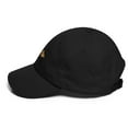 thumbnail image 6 of Clishirt Adult Unisex Embroidered Old Gold Fish Adjustable Black Classic Dad Hat, 6 of 7