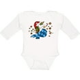 thumbnail image 3 of Inktastic Cute Christmas Unicorn with Cookies Boys or Girls Long Sleeve Baby Bodysuit, 3 of 5