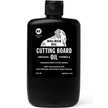 WALRUS OIL Cutting Board Oil 8 oz Bottle Preserves Wood Cutting Boards