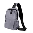 thumbnail image 1 of Bolso de masculino mini bolso cruzado de cuerpo cruzado multifuncional strip pack paquete de día casual para compras al aire libre para viajar Gris, 1 of 10
