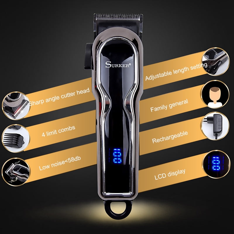 Cordless Electric Hair Clippers For Men Best Hair Trimmer Quiet ...