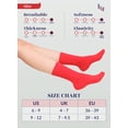 thumbnail image 7 of Hugh Ugoli Bamboo Crew Socks for Diabetic Edema Circulation, 3 Pairs, Red, Shoe Size 10-12, 7 of 7