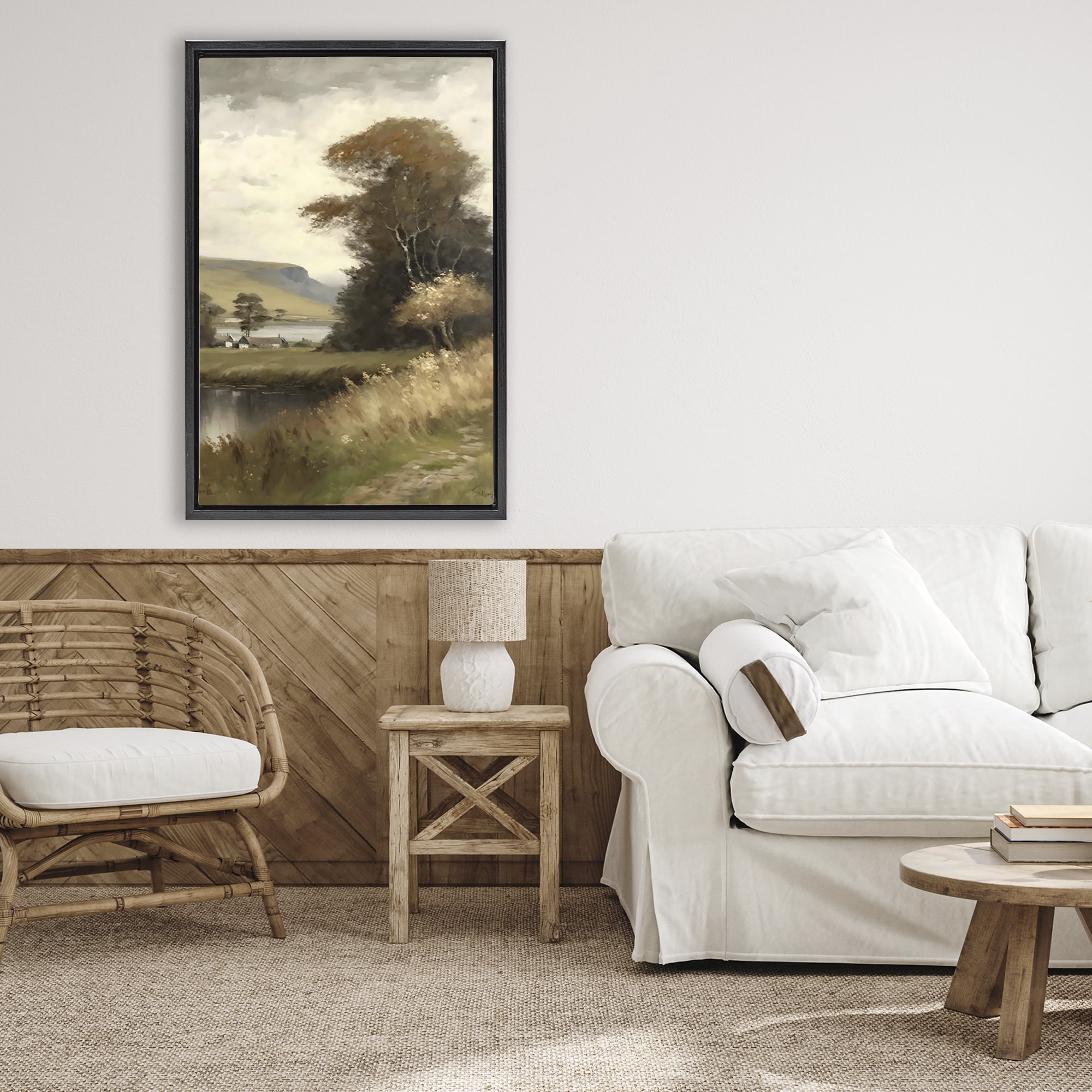 Stupell Industries House By The Water Retreat Black Framed Floater Canvas Wall Art, design by Creative Studio