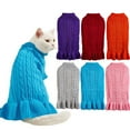 thumbnail image 4 of Turtleneck Pet Sweater Dress - Ruffled, Knit, Warm, for Small Pets, Winter Wear, 4 of 6