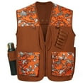 thumbnail image 4 of BASSDASH Unisex Upland Game Field Water-Resistant Bird Hunting Vest with Multi Pockets Brown/Orange Men Women FV11, 4 of 7