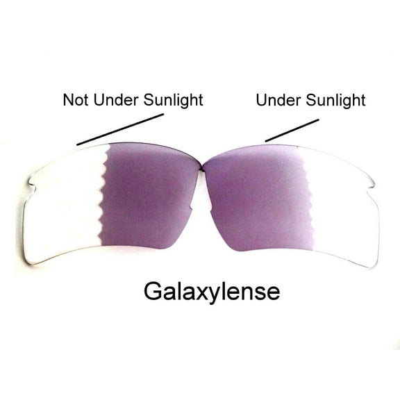 Galaxy Replacement Lenses for Oakley Flak 2.0 XL Photochromic Transition Change To Darker Grey Color
