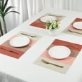 thumbnail image 7 of Unique Bargains 8 Packs Placemats for Kitchen Dining Table Decor Washable Orange 18x12in, 7 of 7