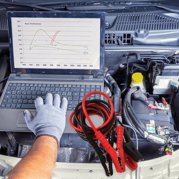 ibasenice 1Pc Car Battery Jumper Cable Heavy Duty Copper Wire for Suv and Truck Emergency Use