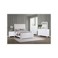 thumbnail image 4 of Coaster Anastasia Upholstered Wood Queen Panel Bed Pearl White and Beige, 4 of 9