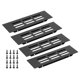 thumbnail image 1 of Uxcell 4Pcs Cubierta de Ventilación de Aire para Puerta, 6 x 1.65 pulgadas (Dimensiones Exteriores) Rejilla de Ventilación con Persiana de Aluminio Rectangular para Zapatero Armario, Negro, 1 of 7