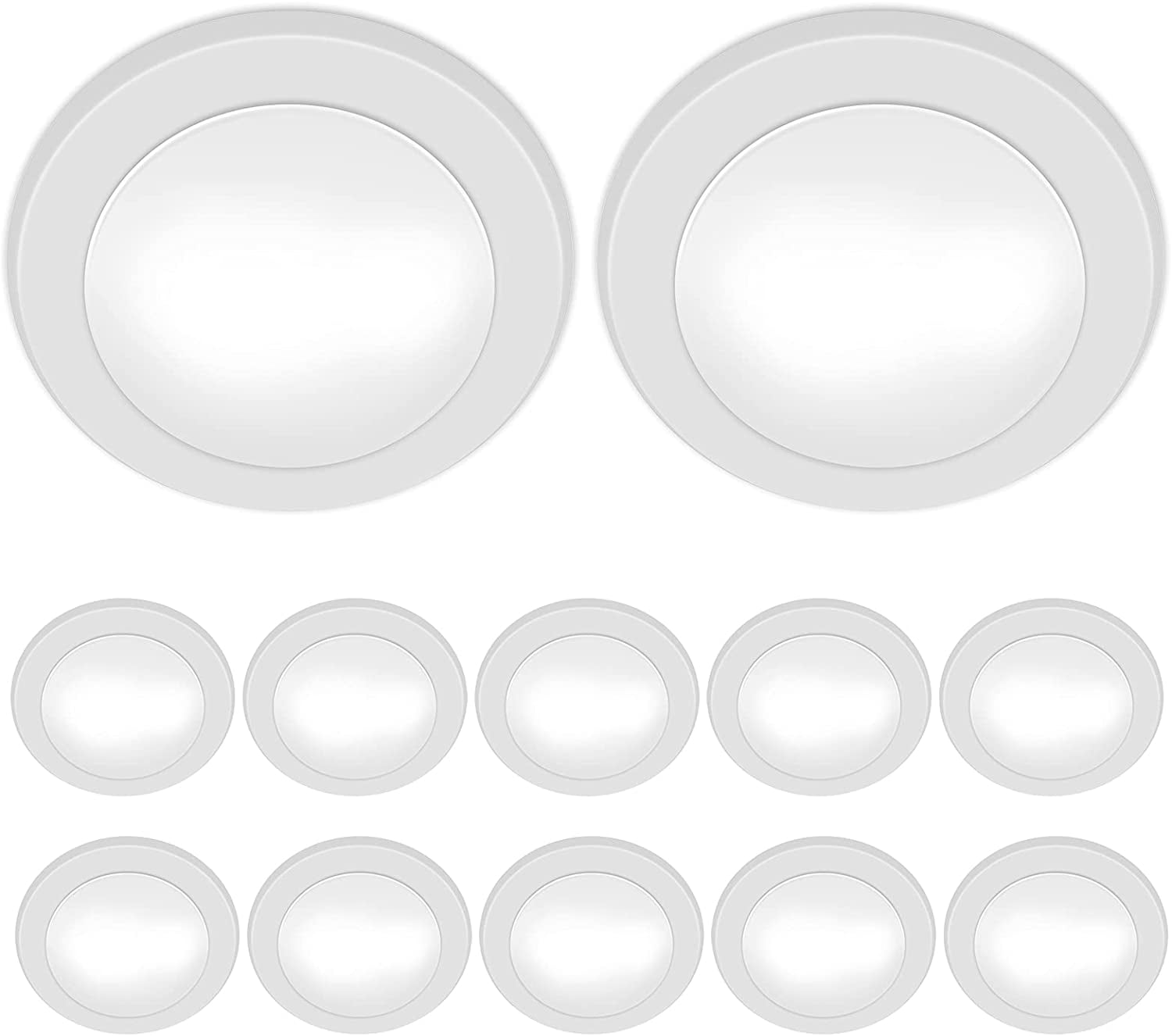 ENERGETIC 5/6 Inch LED Disk Light, 1100LM 4000K Cool White CRI 90+, 15W ...