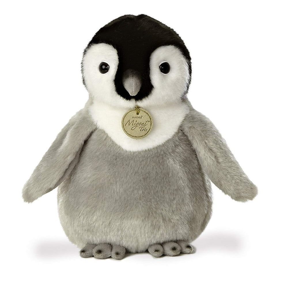 World Miyoni Baby Emperor Penguin Plush, Measures 10 tall By Aurora