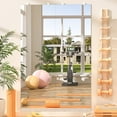 thumbnail image 2 of Hasipu 55"x17" Full Length Mirror (3 PCS) - Frameless Wall Mounted Mirrors with Aluminum Rail & Glass Clamps, Tempered Glass Large Body Mirror for Home Gym, Yoga Studio, Bedroom, 2 of 6