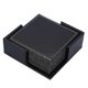 thumbnail image 4 of PU Leather Drink Coasters with Holder Set of 6 Coasters for Table Protection Black Square, 4 of 4