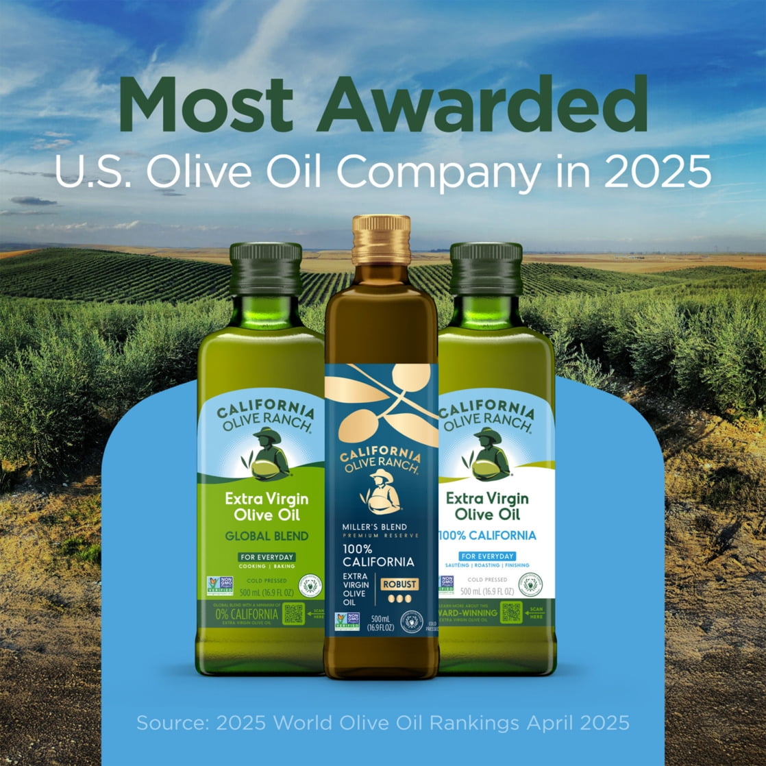 California Olive Ranch 100% California Medium Extra Virgin Olive