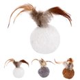 thumbnail image 2 of Cat Ball Toy Creative Faux Feather Decor Cat Training Toy Cat Interactive Toy, 2 of 6
