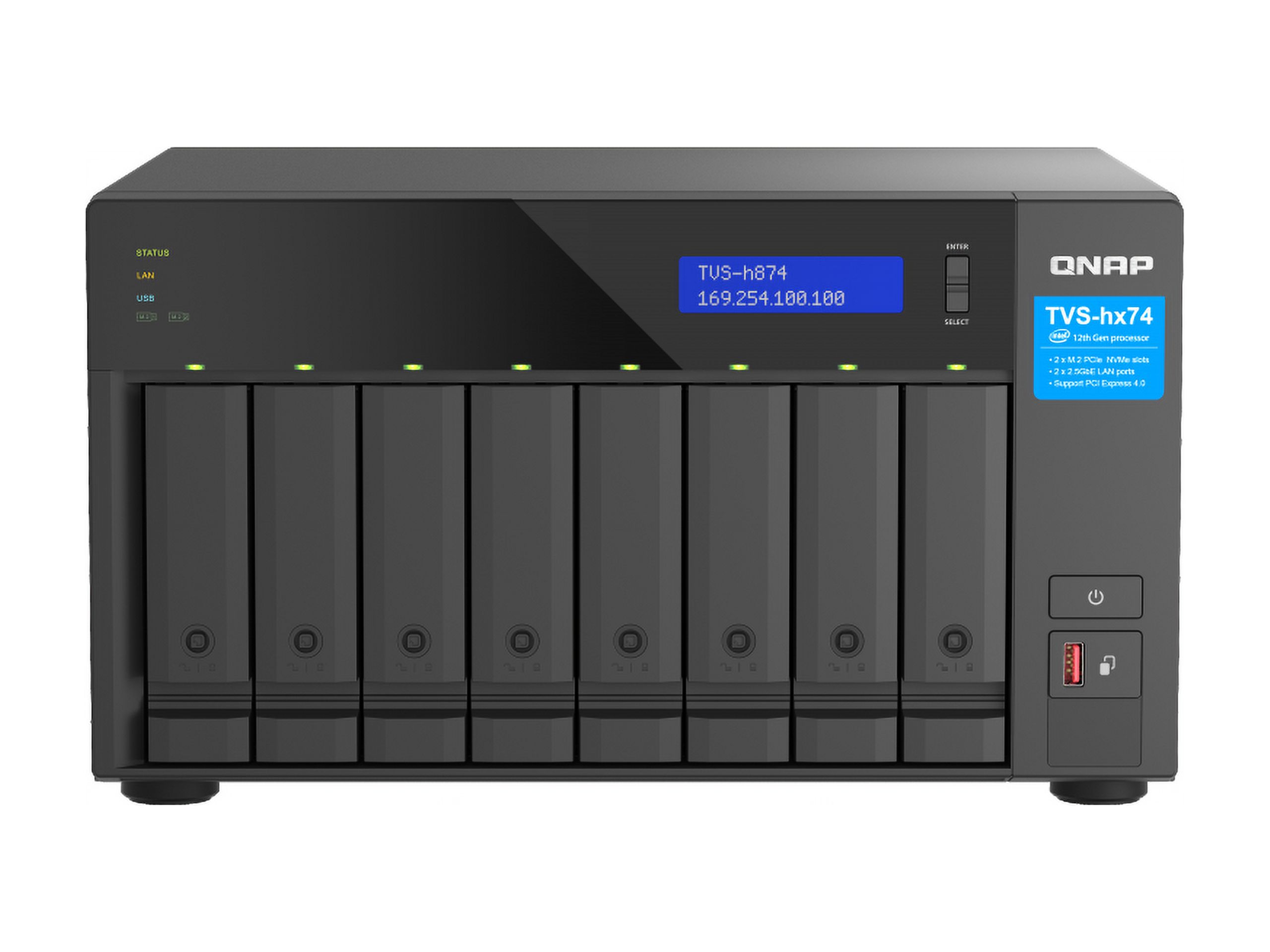 QNAP TVS-h874-i5 8-Bay Ultra-High Speed NAS Enclosure
