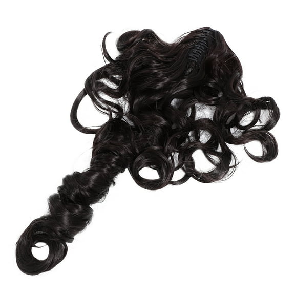 Raindrops Long Curly Ponytail Wig Hair Extension for Women 70X8CM