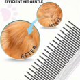 thumbnail image 2 of Metal Fur Detangler Tool with 2pcs Hair Buster Comb for Dogs, Cats & Rabbits Grooming, 2 of 5