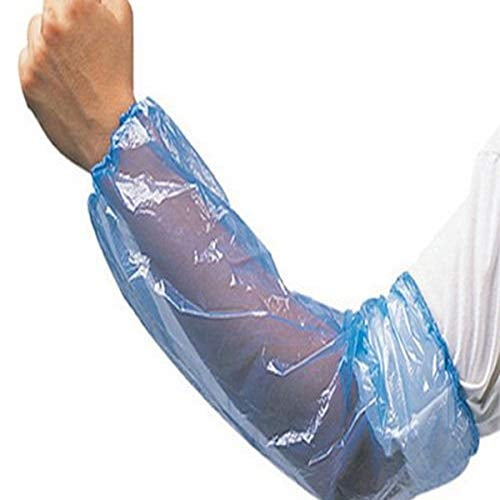 2818B Polyethylene Disposable Sleeve Cover with Elastic Ends, 18" Length, Blue (Case of 2000)$$Tools & Hardware Other