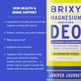 thumbnail image 2 of BRIXY Magnesium Deodorant, Odor Control With Ceramide & Niacinamide For Skin Health, Aluminum Free, Baking Soda Free, EWG VERIFIED, Sensitive Skin Deodorant, Vegan, Plastic Free, Light Scent (2 Pack), 2 of 8