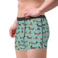 thumbnail image 2 of Uemuo Dachshund Dog Puppy Pattern Men's Boxer Briefs,Trunk Anti-Chafing,Comfortable, Durable, and Stylish Underwear-XX-Large, 2 of 9