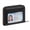 Black, variant on Leather Credit Card Holder Wallet for Women RFID Small Zipper Card Case with ID Window