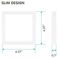 thumbnail image 5 of Luxrite 4 inch Square LED Flush Mount Ceiling Light Fixture 10W 3 Color Selectable 600 Lumens Dimmable Damp Rated ETL Listed 2-Pack, 5 of 7