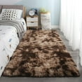 thumbnail image 7 of Lochas Fluffy Modern Area Rugs Tie-Dyed Rug for Kids Girls Room Nursery Home Decor Shag Soft Carpet,5'x8',Coffee, 7 of 7