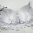 thumbnail image 5 of CFLVAEK 3 Pack Lace Bras for Women Plus Size Wireless Push Up Everyday Bra for Big Breasts Full Coverage Seamless Bralettes Breathable Brassiere for Large Breast White XXL, 5 of 5
